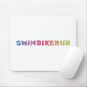 トライアスロンカッコいいデザイン マウスパッド (マウス)