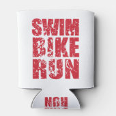 トライアスロンカッコいいデザイン 缶クーラー (裏面)