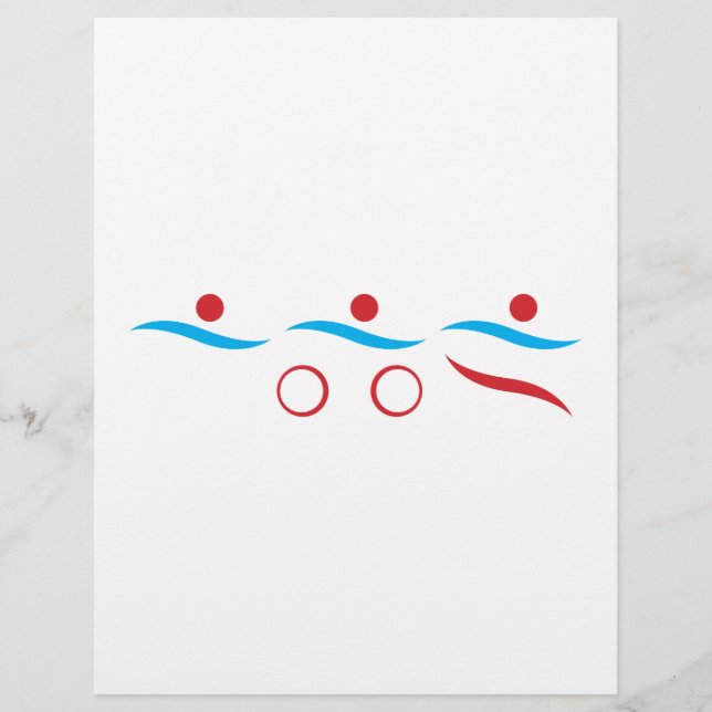 トライアスロンカッコいいロゴイラストレーション (正面)