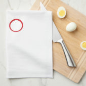 トライアスロンカッコいいロゴイラストレーション キッチンタオル (四つ折り)