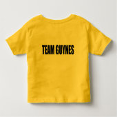 トライアスロンジェームス-チームGuynes トドラーTシャツ (裏面)