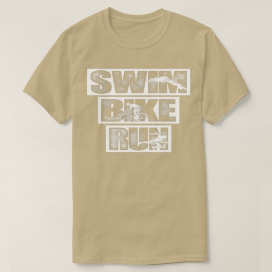 トライアスロンスイムバイクト走リスレテ Tシャツ (デザイン正面)