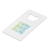 トライアスロンデザイン クレジットカード栓抜き (正面アングル)