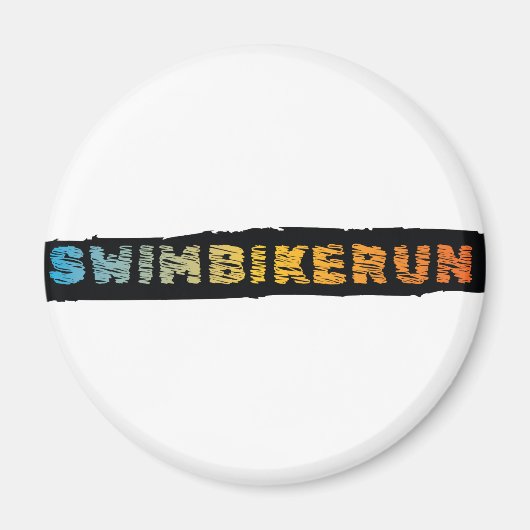 トライアスロンデザイン マグネット (正面)