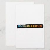 トライアスロンデザイン 便箋 (正面/裏面)