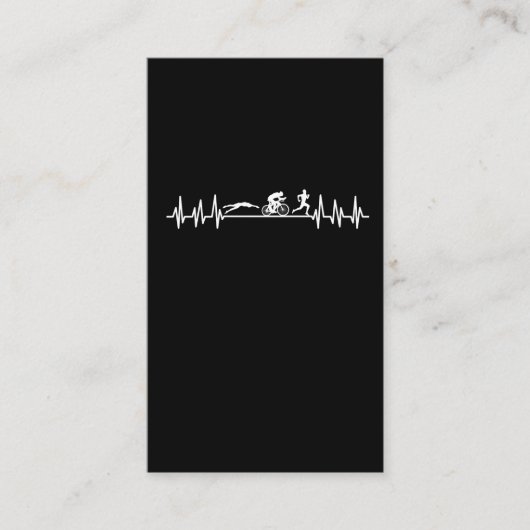 トライアスロンハートビートスポーツマン·バイク·ス走イム·アスレット 名刺 (正面)