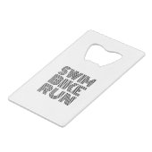 トライアスロンブラックデザイン クレジットカード栓抜き (裏面アングル)