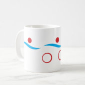 トライアスロンモダンロカッコいいゴ コーヒーマグカップ (正面左)