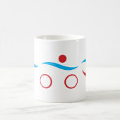 トライアスロンモダンロカッコいいゴ コーヒーマグカップ (中央)