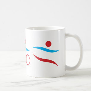 トライアスロンモダンロカッコいいゴ コーヒーマグカップ