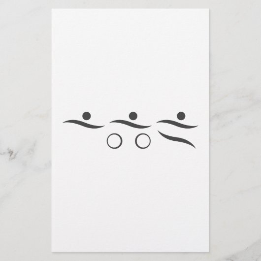 トライアスロンユニークギフト 便箋 (正面)