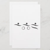 トライアスロンユニークギフト 便箋 (正面/裏面)