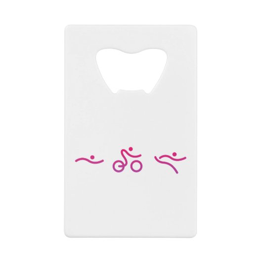 トライアスロンロゴ クレジットカード栓抜き (正面)