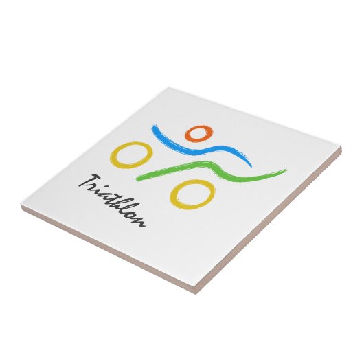 トライアスロンロゴ タイル (側面)