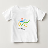 トライアスロンロゴ ベビーTシャツ (正面)