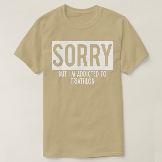 トライアスロン中毒である Tシャツ (デザイン正面)