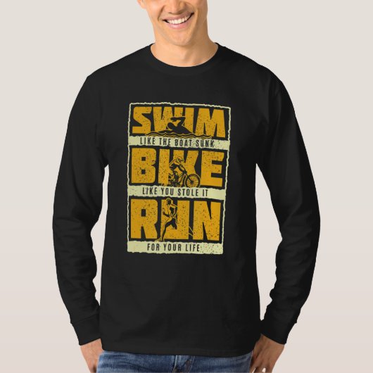 トライアスロン引用文 Tシャツ (正面)