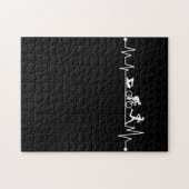 トライアスロン心拍Tシャツ ジグソーパズル (横)