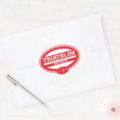 トライアスロン楕円 ラウンドシール (封筒)