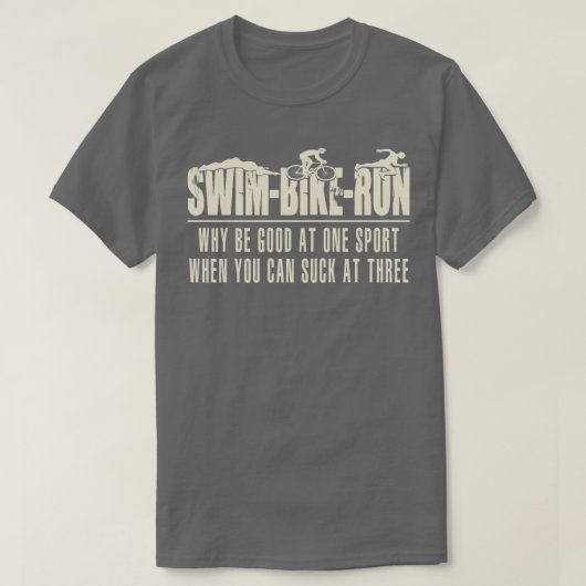 トライアスロン水泳バイクト走ライアート114 Tシャツ (デザイン正面)