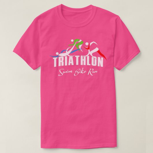 トライアスロン水泳バイクト走リアスリート66 Tシャツ (デザイン正面)