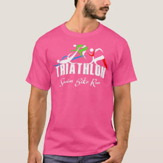 トライアスロン水泳バイクト走リアスリート66 Tシャツ