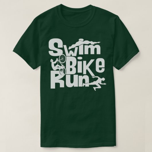 トライアスロン水泳バイクト走リアスリート74 Tシャツ (デザイン正面)
