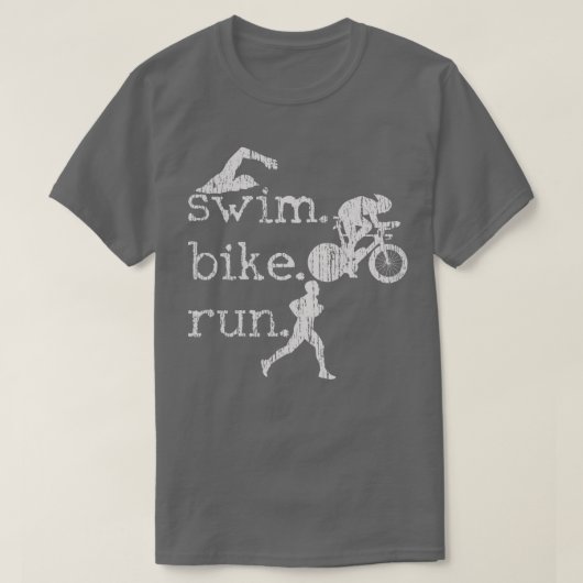 トライアスロン水泳バイクト走リアスリート95 Tシャツ (デザイン正面)