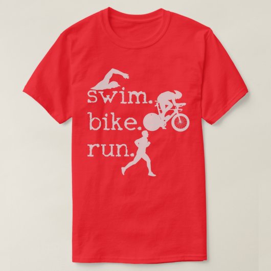 トライアスロン水泳バイクト走リアスリート96 Tシャツ (デザイン正面)