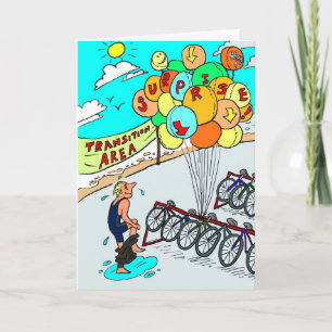 トライアスロン用グッドラックカード – Triathlon Balloons カード