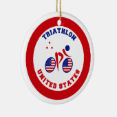 トライアスロン米国 セラミックオーナメント (右)