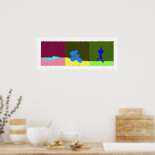 トライアスロン絵画トリプチス ポスター (キッチン)