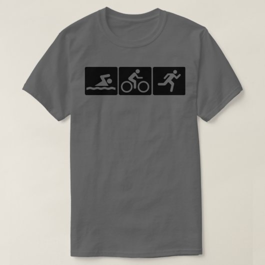 トライアスロン走スイムバイクエッセンシャルシャツクラシックT Tシャツ (デザイン正面)