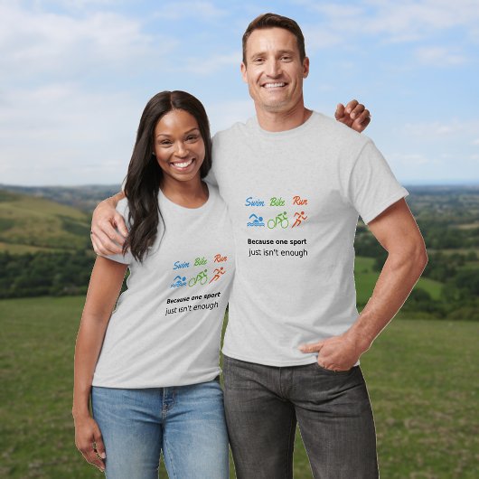 トライアスロン走スバイクスポーツ引用文 Tシャツ