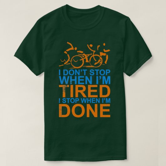 トライアスロン選手ギフトアイディア5 Tシャツ (デザイン正面)