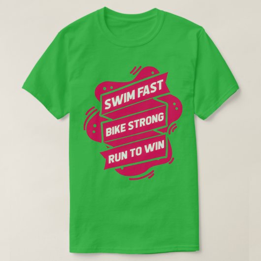 トライアスロン選手24 Tシャツ (デザイン正面)