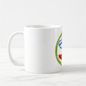 トライアスロン顔 コーヒーマグカップ (左)