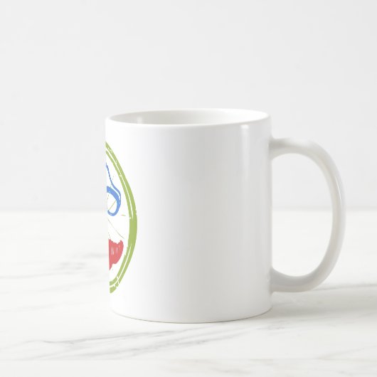 トライアスロン顔 コーヒーマグカップ (右)