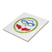 トライアスロン顔 タイル (側面)