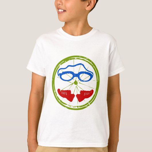 トライアスロン顔 Tシャツ (正面)