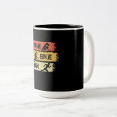 トライアスロン – スイムバイ走 ツートーンマグカップ (正面右)