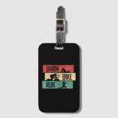 トライアスロン – スイムバイ走 ラゲッジタグ (正面縦)