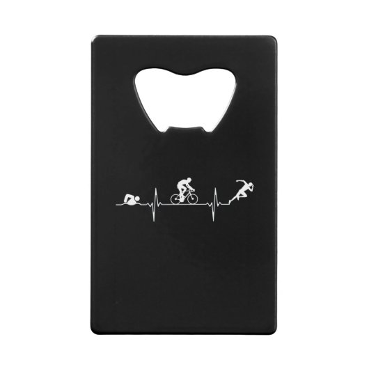 トライアスロン – トライアスロンハートビート クレジットカード栓抜き (正面)