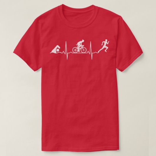 トライアスロン・トライアスロン・ハートビート Tシャツ (デザイン正面)