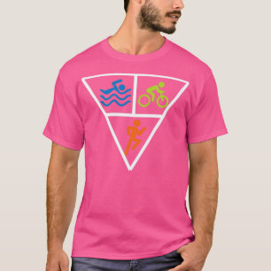 トライアスロン・トライアングル・スイムバイク走・トリアスリート・ステッキ Tシャツ
