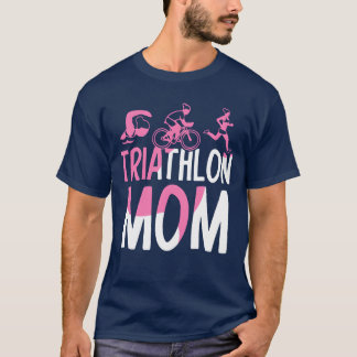 トライアスロン ママ アスリート スポーツ 女子 友達 Tシャツ