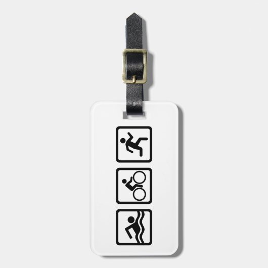 トライアスロン ラゲッジタグ (正面縦)