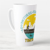 トライアスロン。冒険があなたの魂を満たす カフェラテマグ (左アングル)