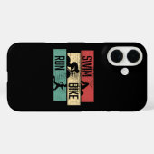 トライアスロン - 水泳 自転車 ランニング Case-Mate iPhoneケース (裏面 (横))