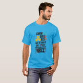 トライアスロン - 水泳、自転車、ランニング Tシャツ (正面フル)